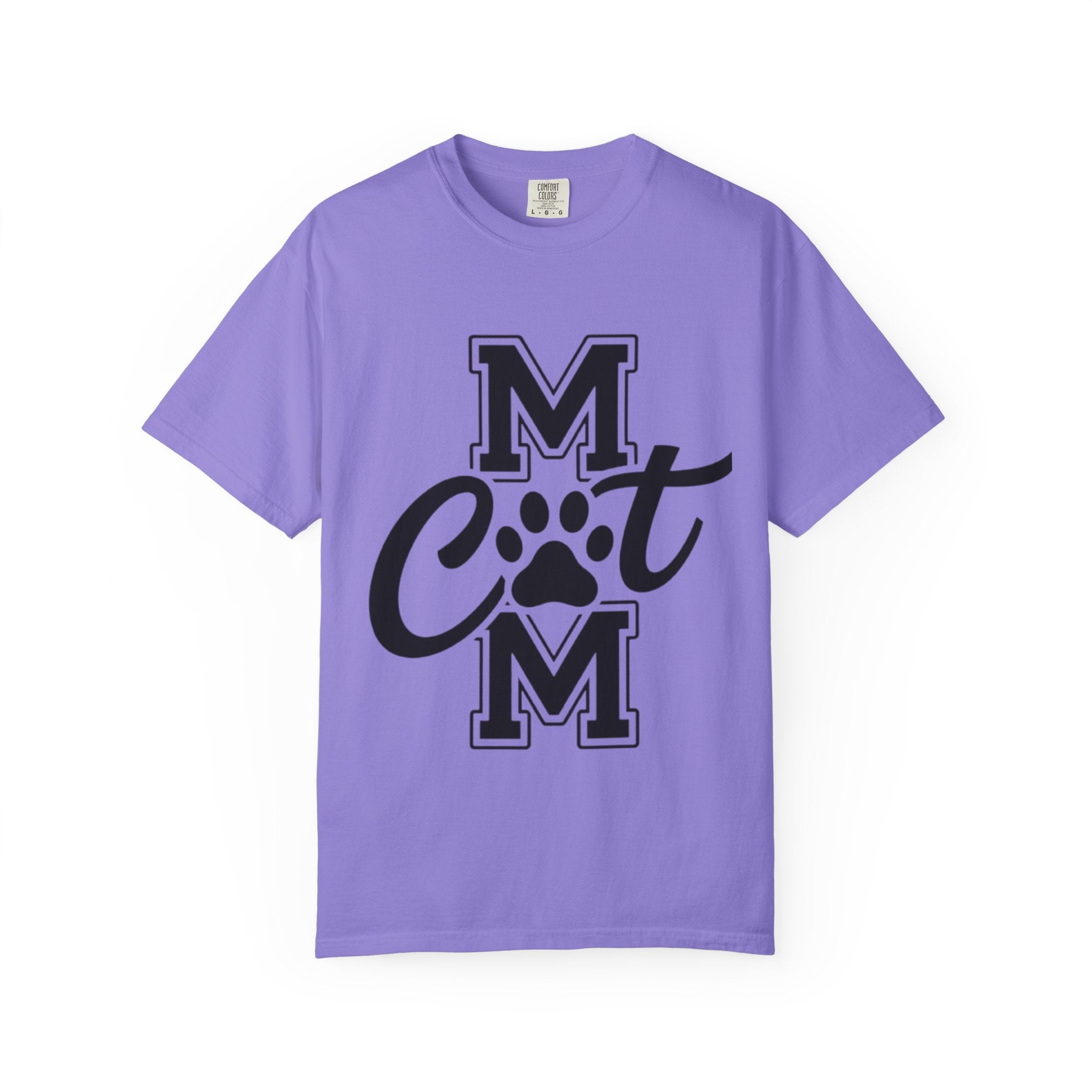 Garment-Dyed Cat Mom Tee