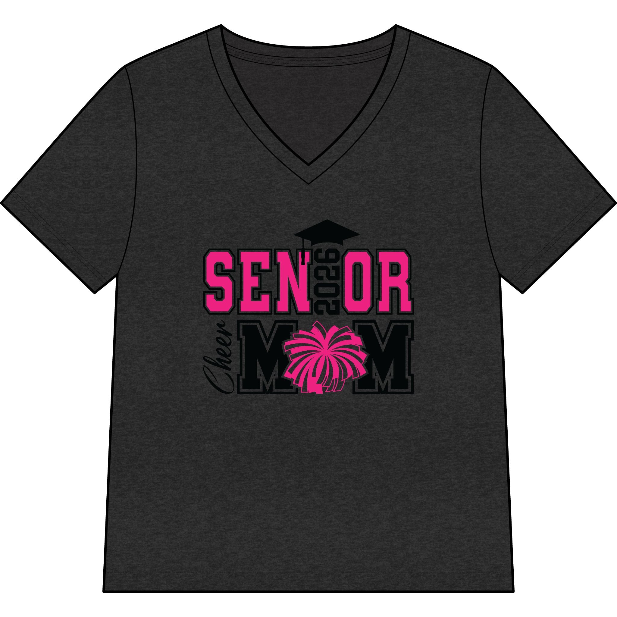 Senior 2026 Cheer Mom V-Neck