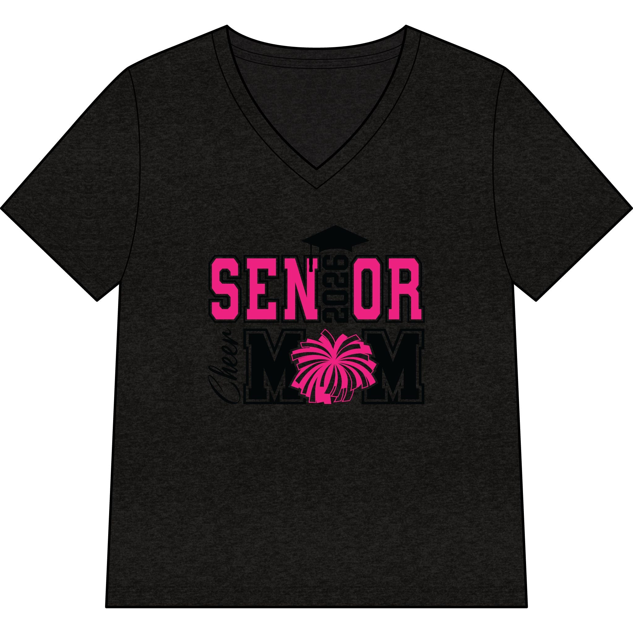 Senior 2026 Cheer Mom V-Neck