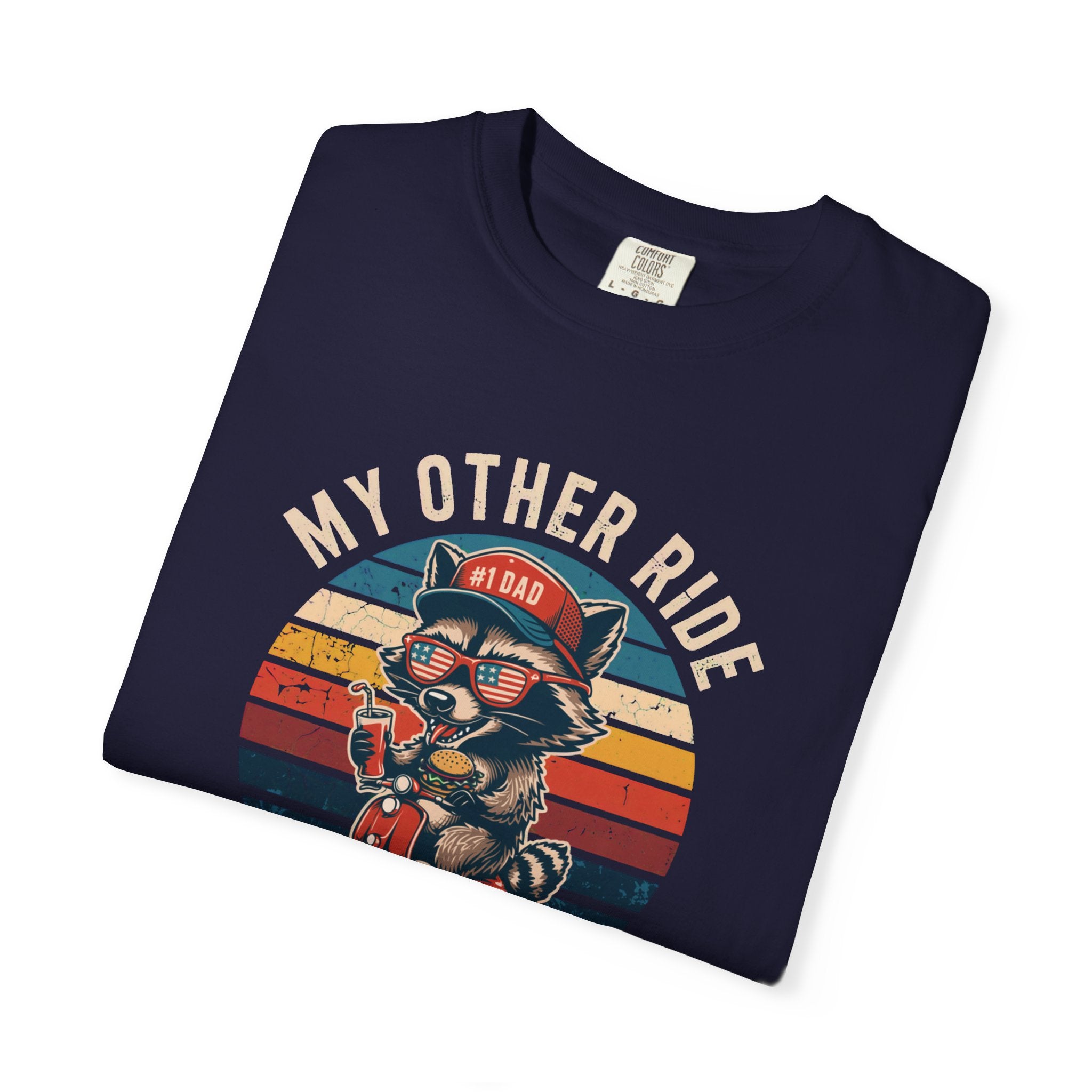 My Other Ride Is Your Dad T-Shirt — Cute Motorcycle Puppy Graphic Tee for Dad, Father's Day Gift
