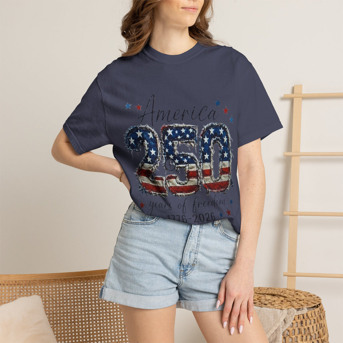 America 250 T-Shirt — 1776–2026 Stars & Stripes Patriotic Tee