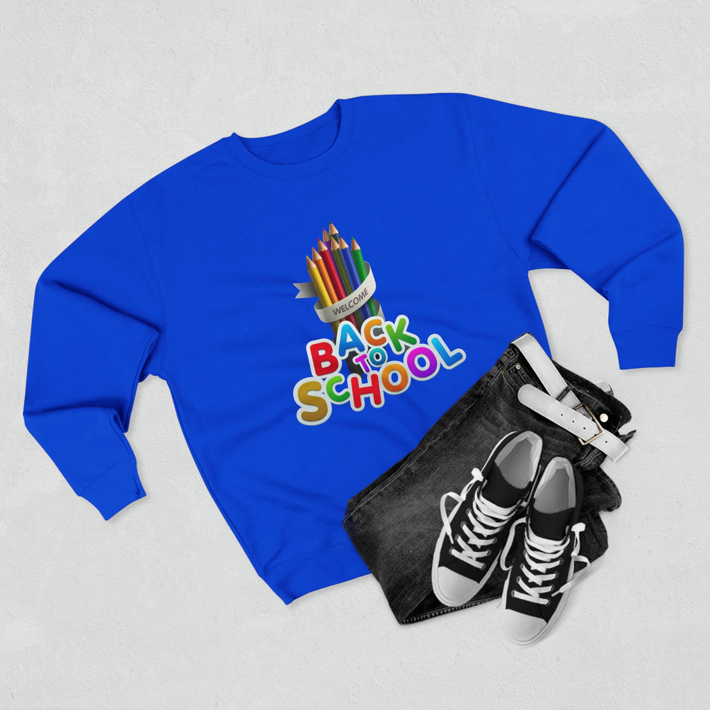 Okula Dönüş Sweatshirt'ü — Renkli Kalem Tasarımı