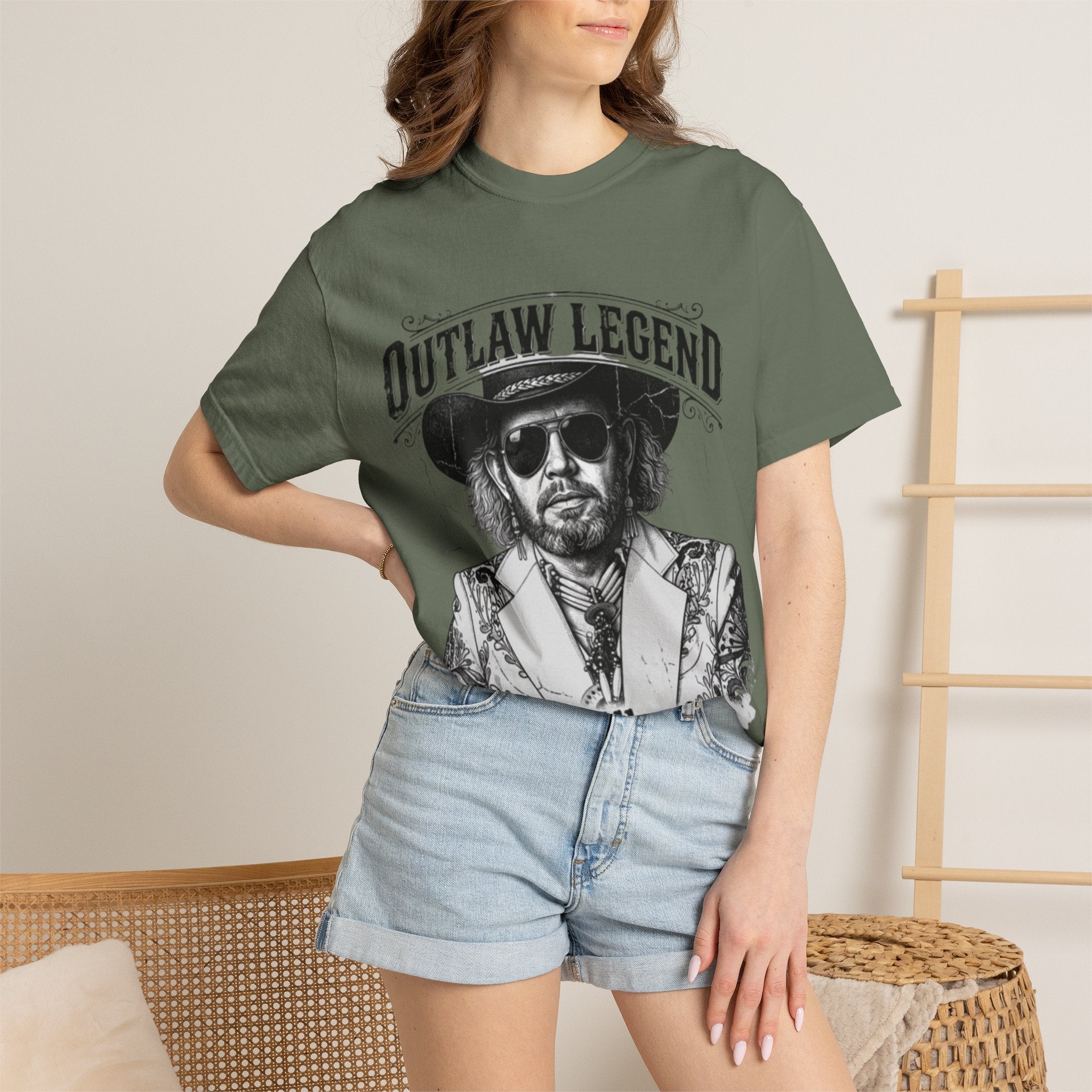 Outlaw Legend Tribute T-Shirt — David Allan Coe Memorial Graphic Tee