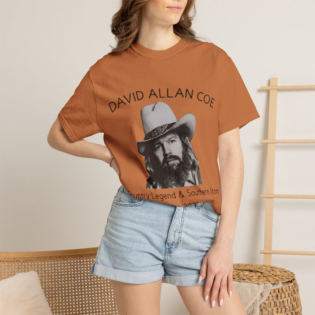 David Allan Coe Tribute T-Shirt – Vintage Cotton Memorial Tee