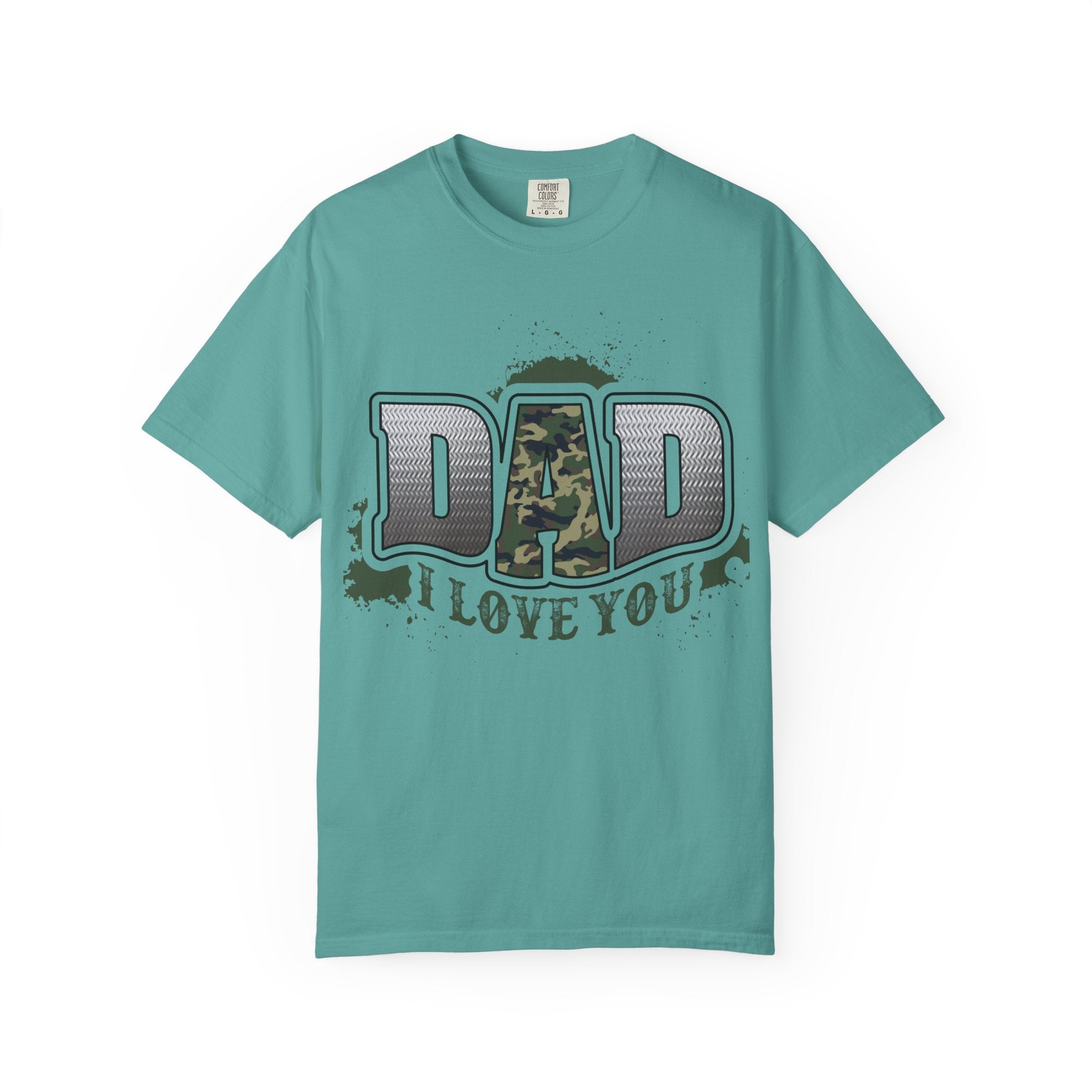 Dad I Love You Camo Graphic T-Shirt