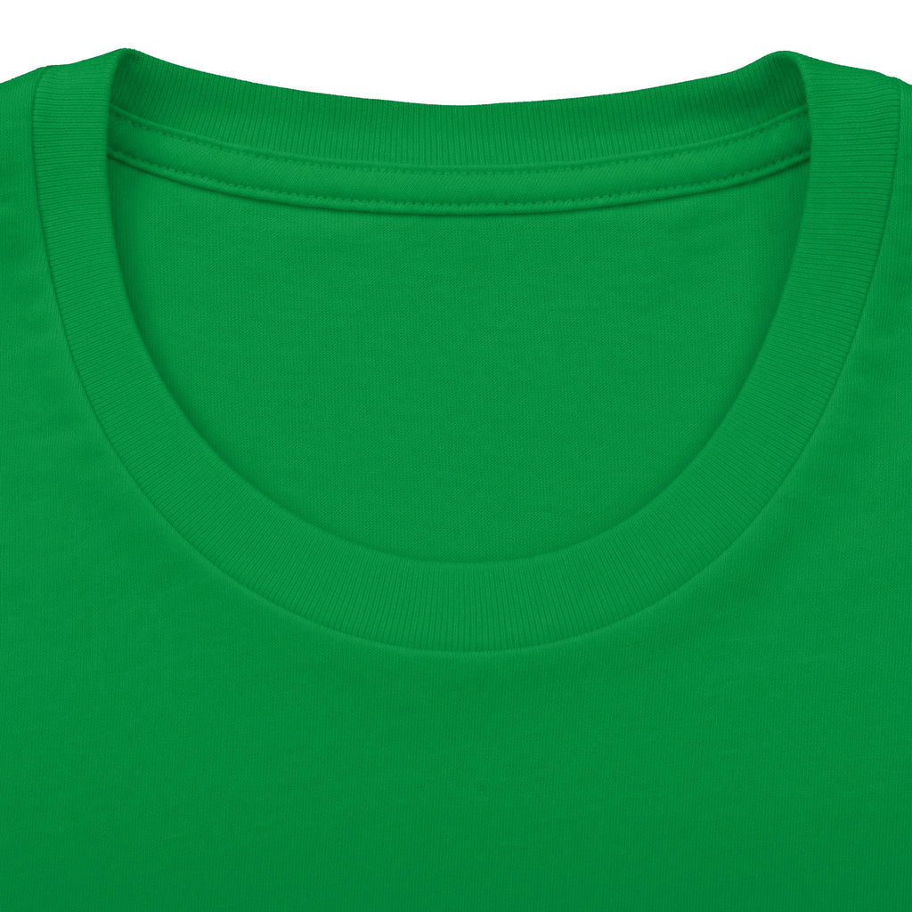 St. Patrick's Day Green Glitter Four-Leaf Clover T-Shirt