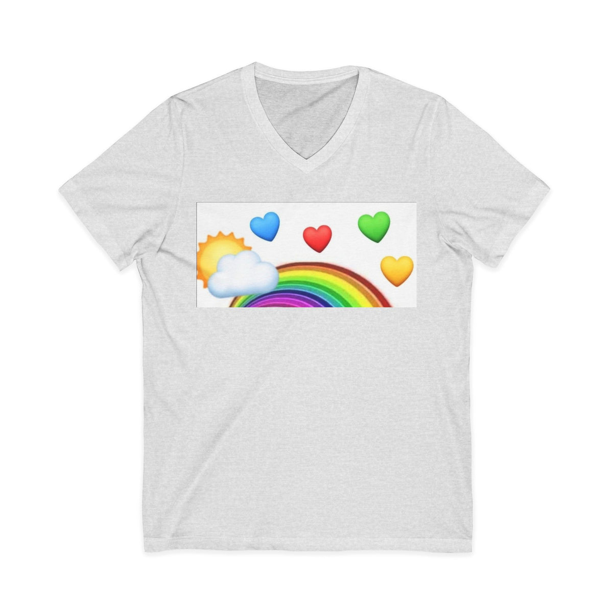 Unisex Jersey Short Sleeve V-Neck Tee