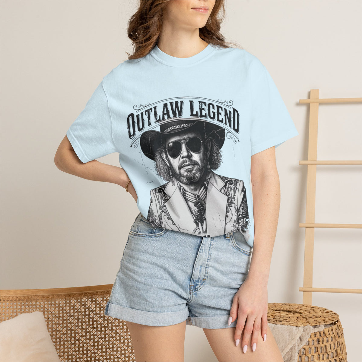 Outlaw Legend Tribute T-Shirt — David Allan Coe Memorial Graphic Tee