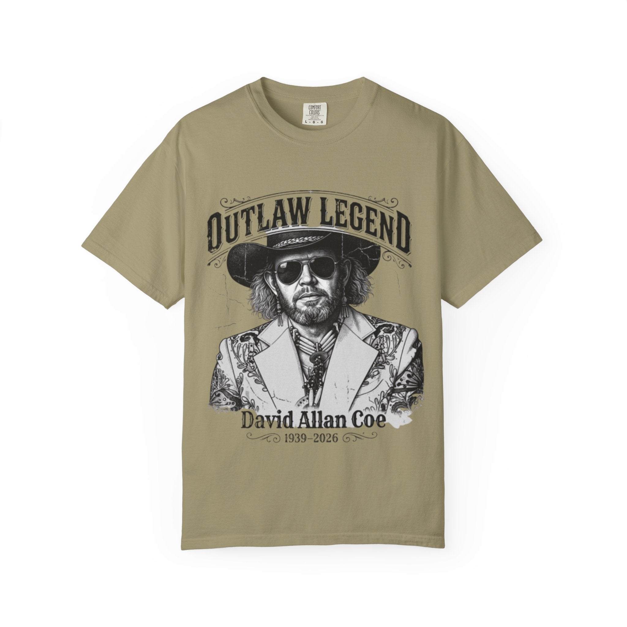 Outlaw Legend Tribute T-Shirt — David Allan Coe Memorial Graphic Tee
