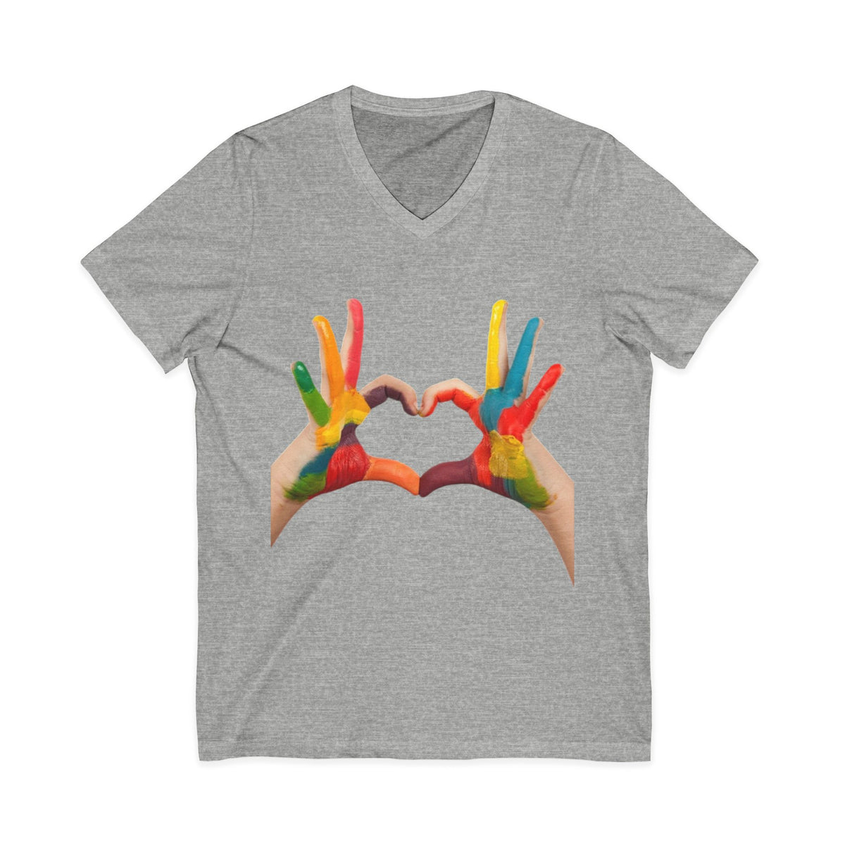 Unisex Jersey Short Sleeve V-Neck Tee