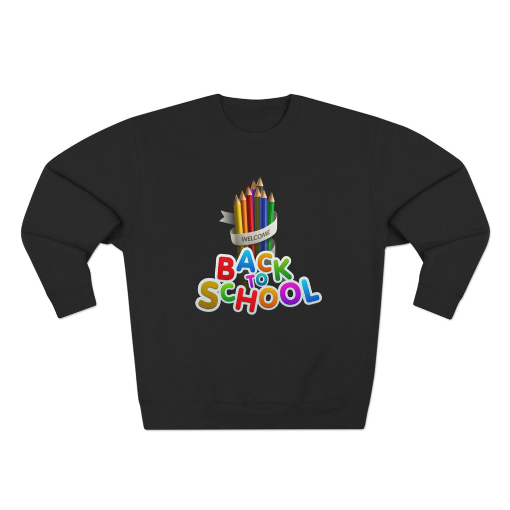 Okula Dönüş Sweatshirt'ü — Renkli Kalem Tasarımı