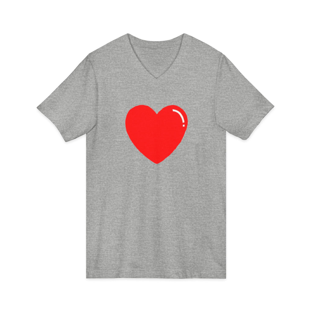Unisex Jersey Short Sleeve V-Neck Tee