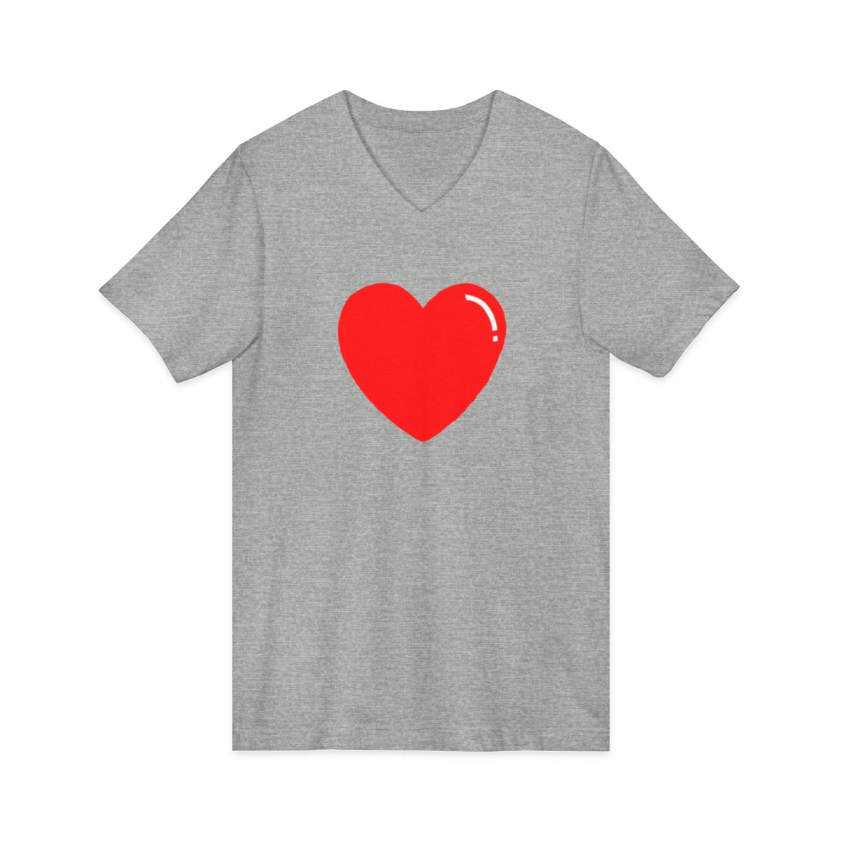 Unisex Jersey Short Sleeve V-Neck Tee