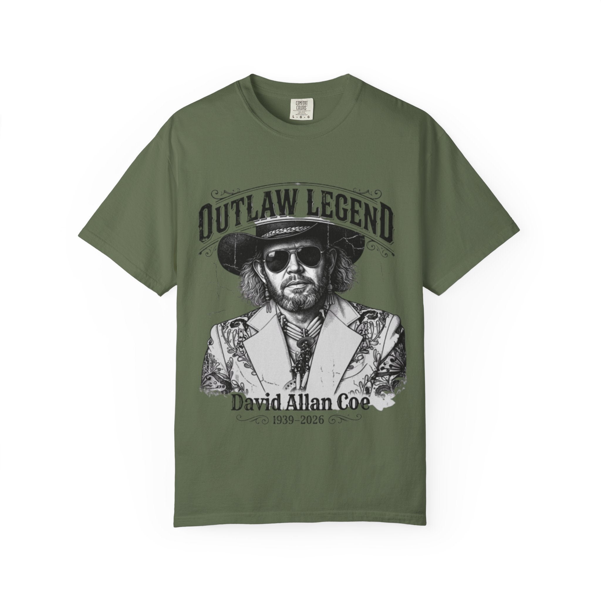 Outlaw Legend Tribute T-Shirt — David Allan Coe Memorial Graphic Tee
