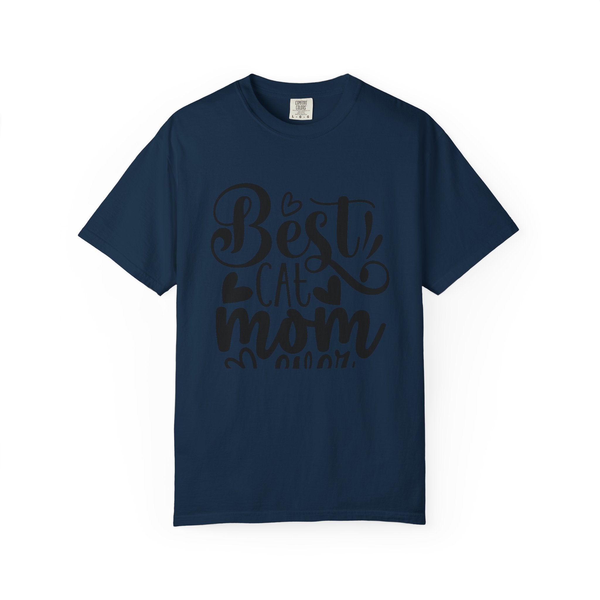 Garment-Dyed Cat Mom Tee