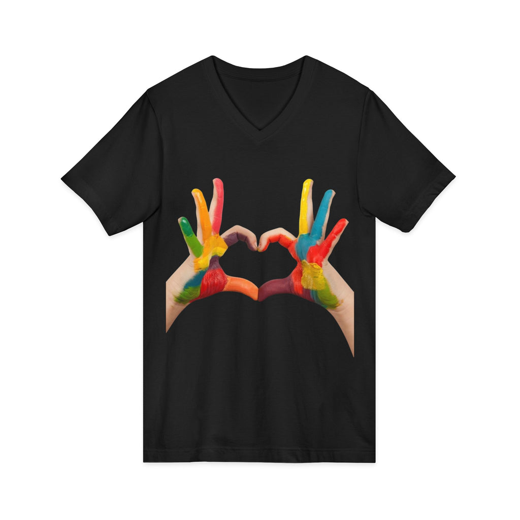 Unisex Jersey Short Sleeve V-Neck Tee