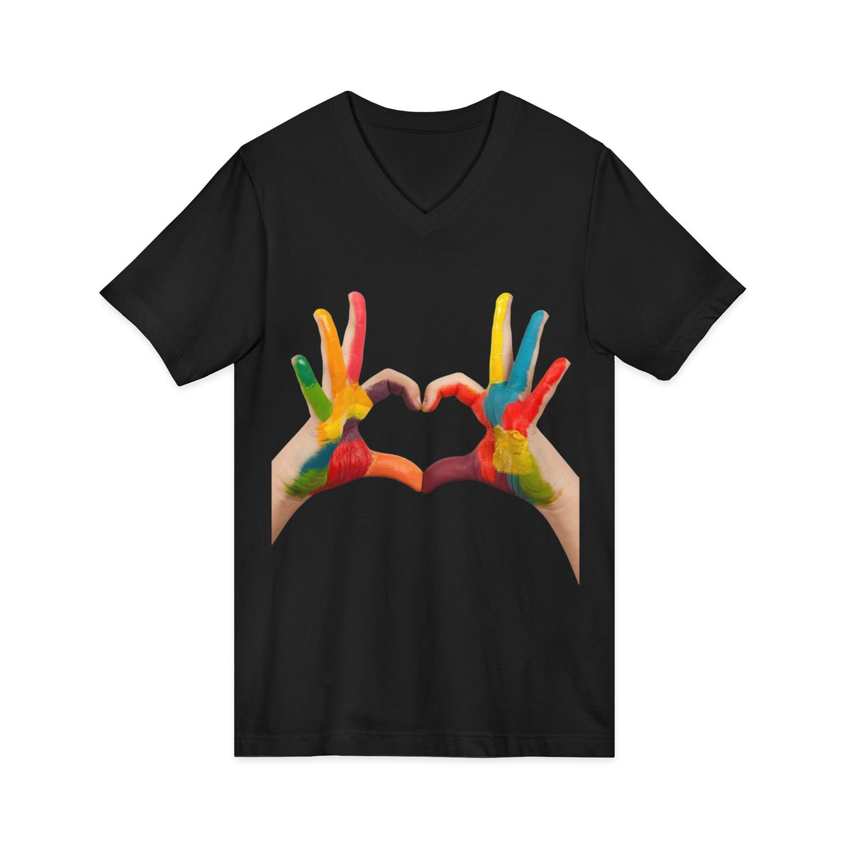 Unisex Jersey Short Sleeve V-Neck Tee