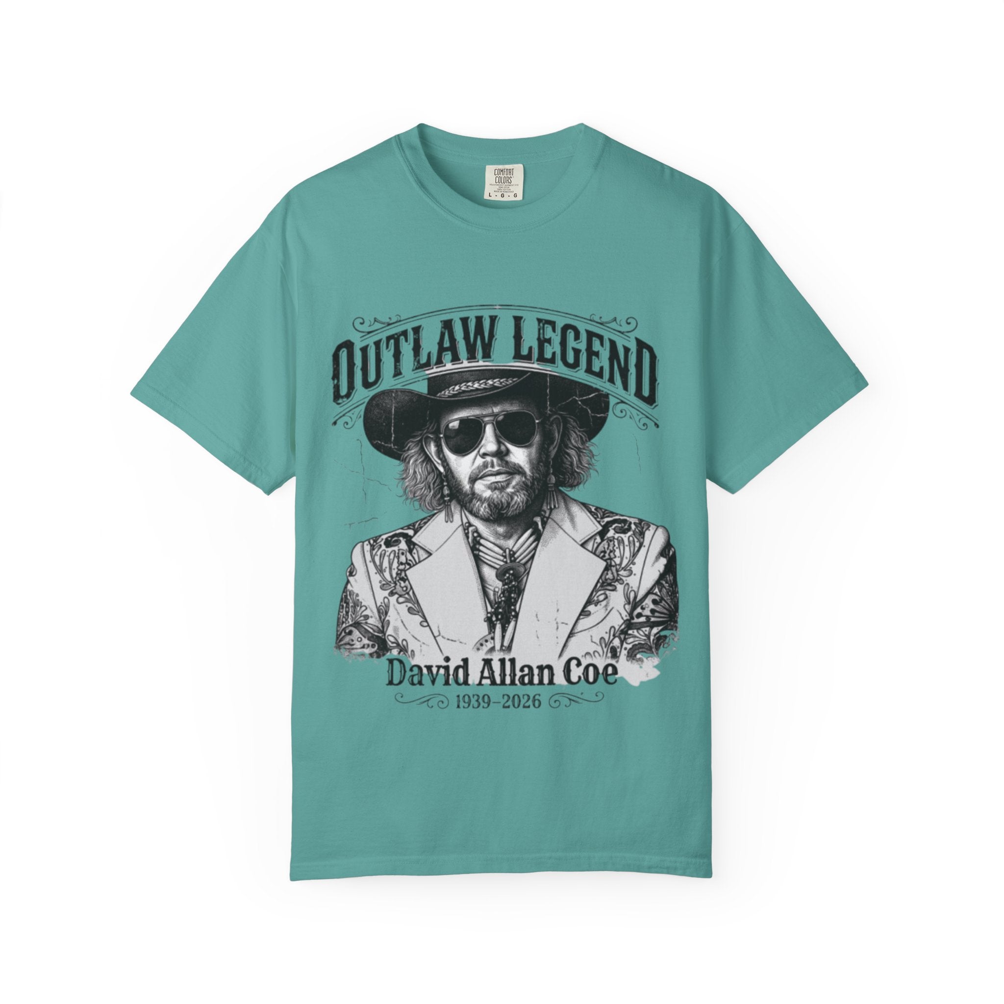 Outlaw Legend Tribute T-Shirt — David Allan Coe Memorial Graphic Tee