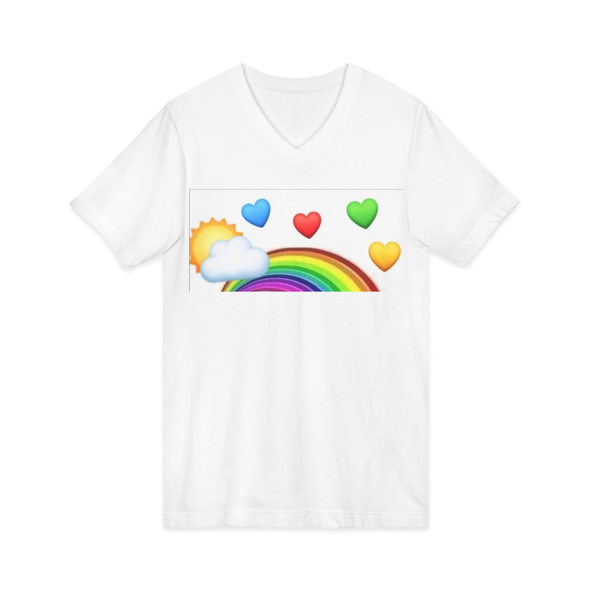 Unisex Jersey Short Sleeve V-Neck Tee