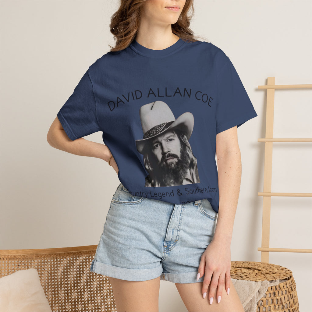 David Allan Coe Tribute T-Shirt – Vintage Cotton Memorial Tee