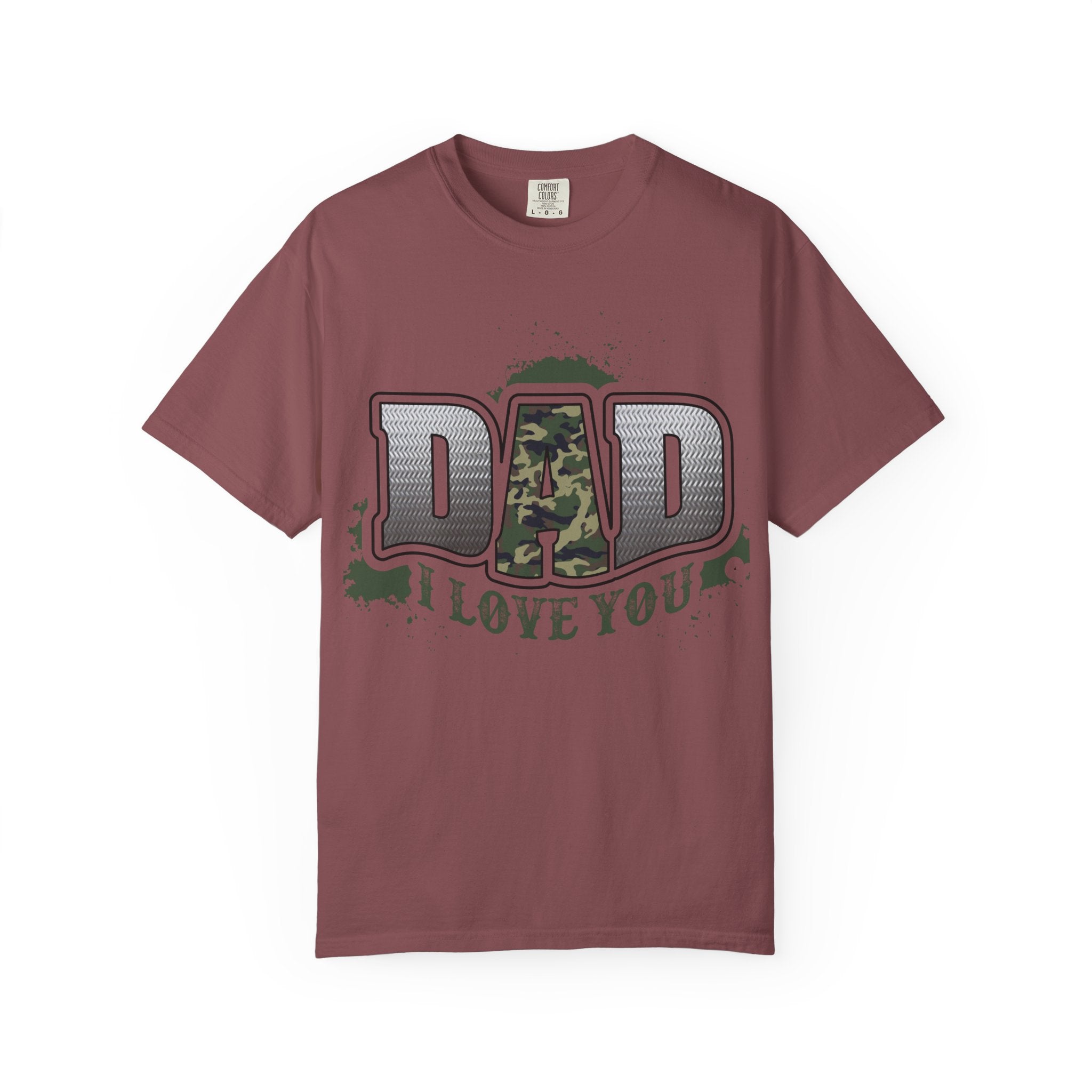 Dad I Love You Camo Graphic T-Shirt