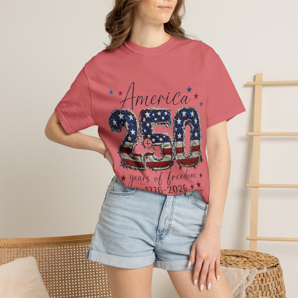America 250 T-Shirt — 1776–2026 Stars & Stripes Patriotic Tee