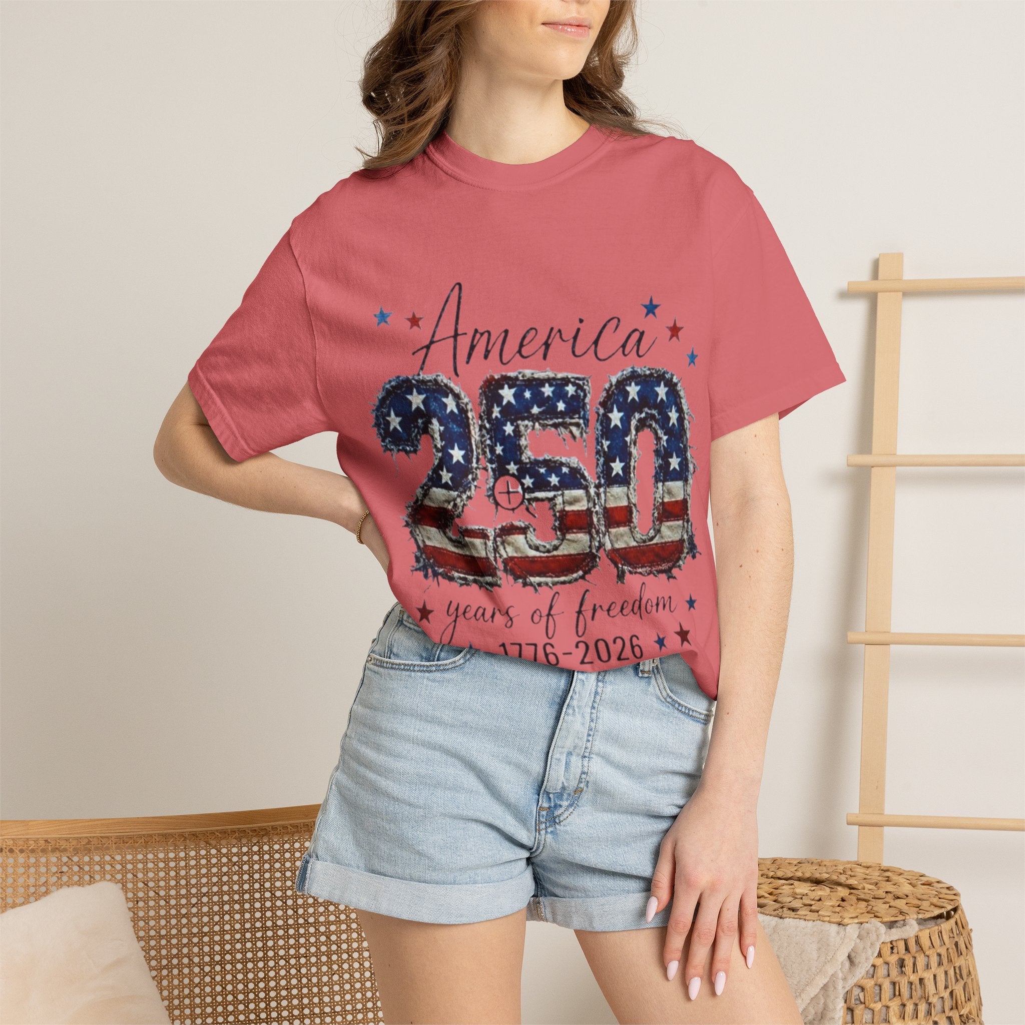 America 250 T-Shirt — 1776–2026 Stars & Stripes Patriotic Tee