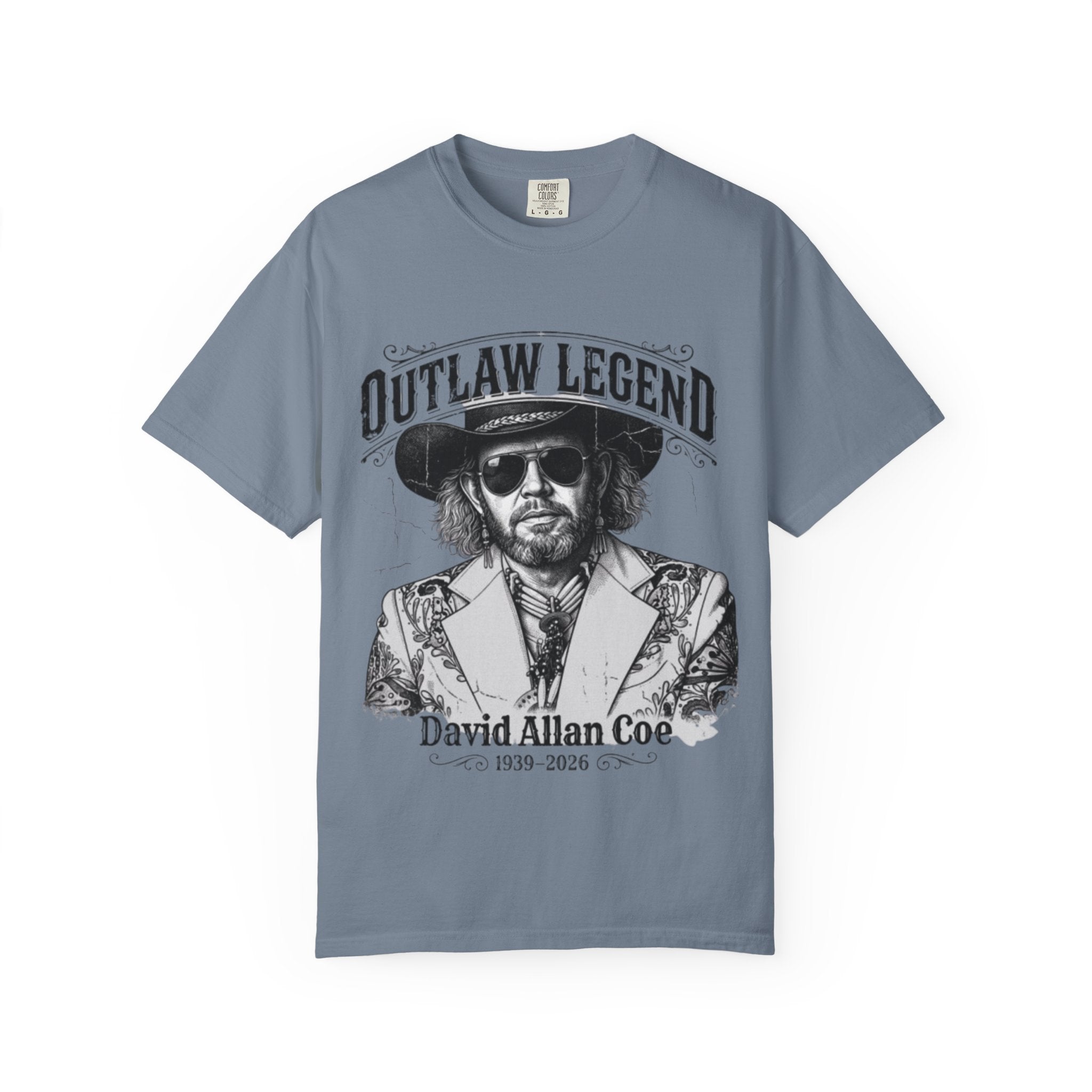 Outlaw Legend Tribute T-Shirt — David Allan Coe Memorial Graphic Tee
