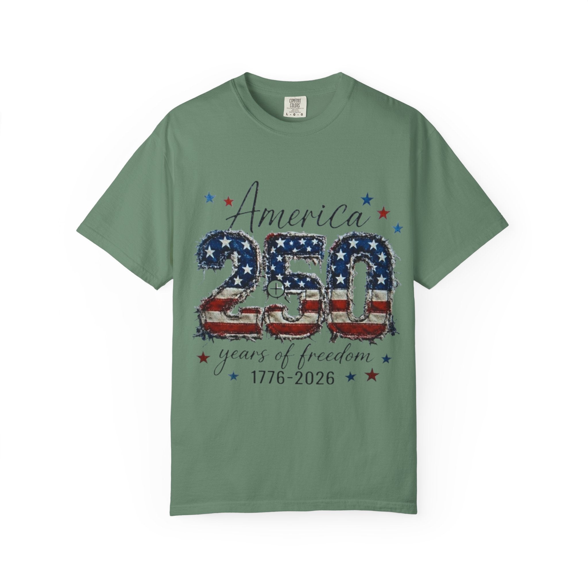 America 250 T-Shirt — 1776–2026 Stars & Stripes Patriotic Tee
