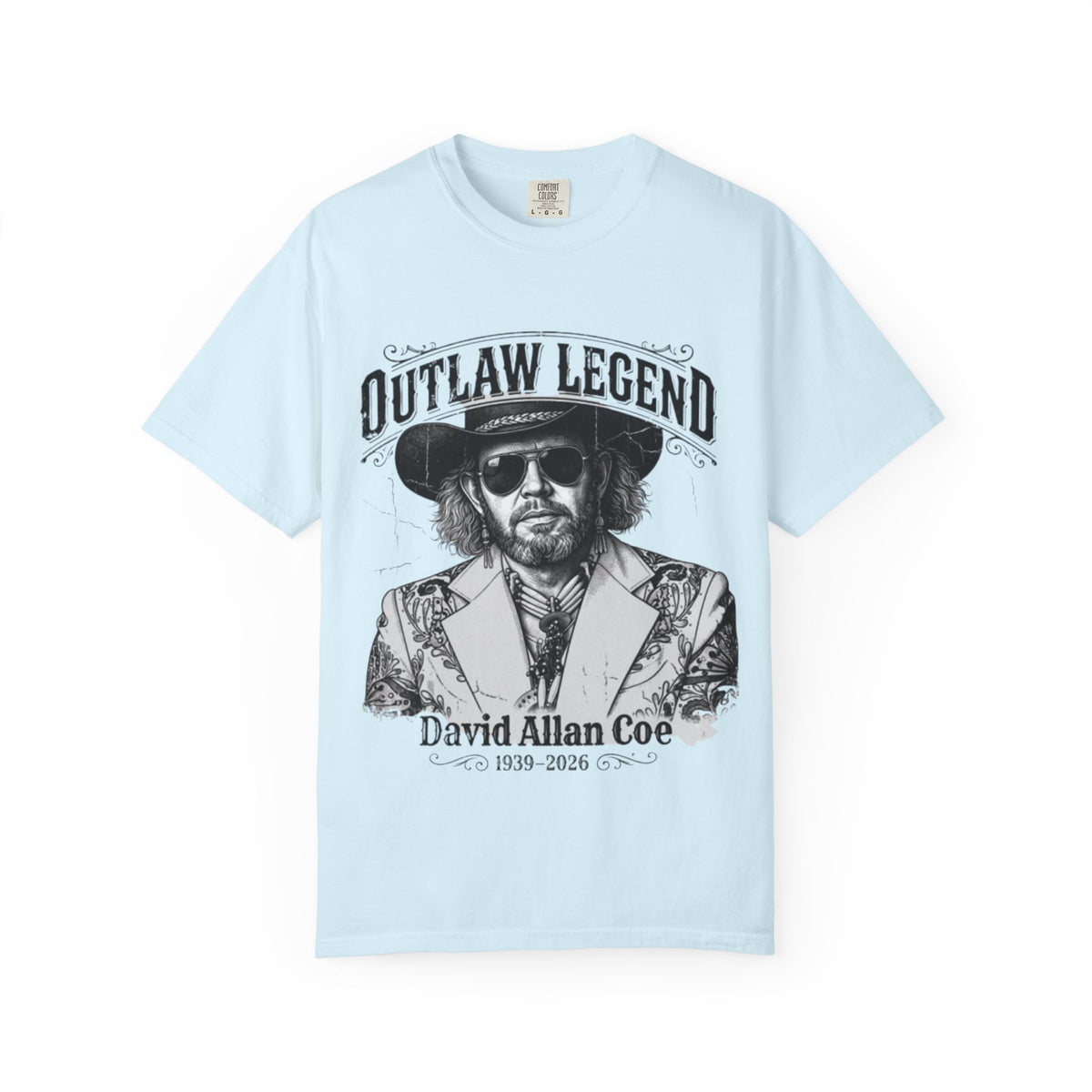 Outlaw Legend Tribute T-Shirt — David Allan Coe Memorial Graphic Tee