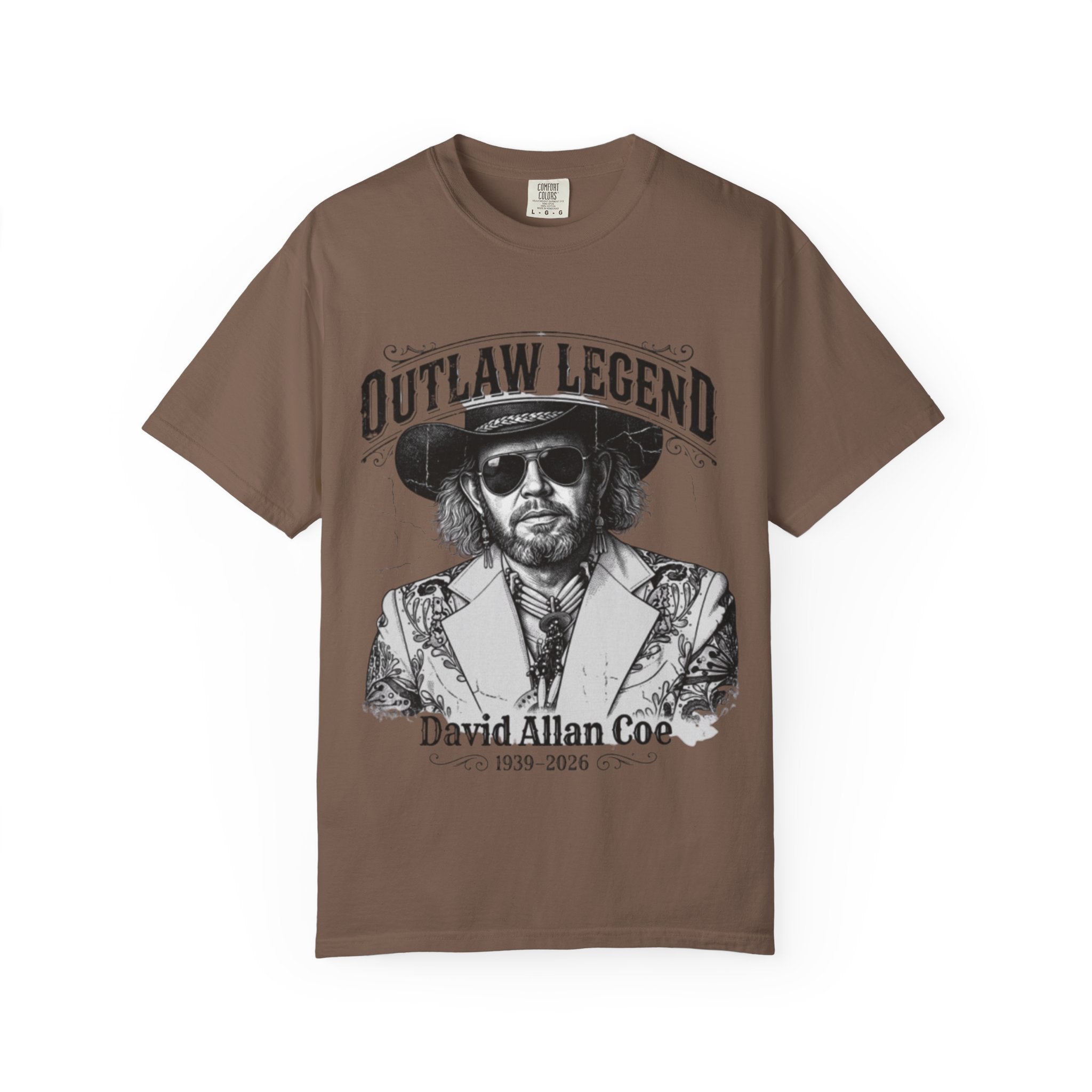 Outlaw Legend Tribute T-Shirt — David Allan Coe Memorial Graphic Tee