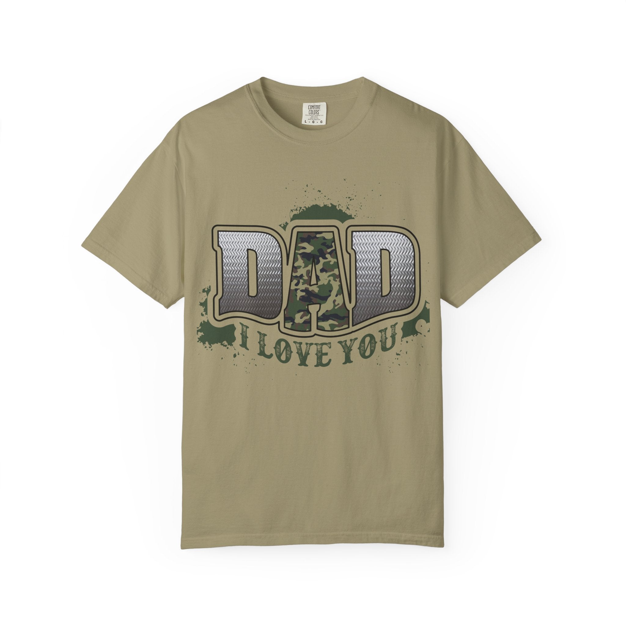Dad I Love You Camo Graphic T-Shirt
