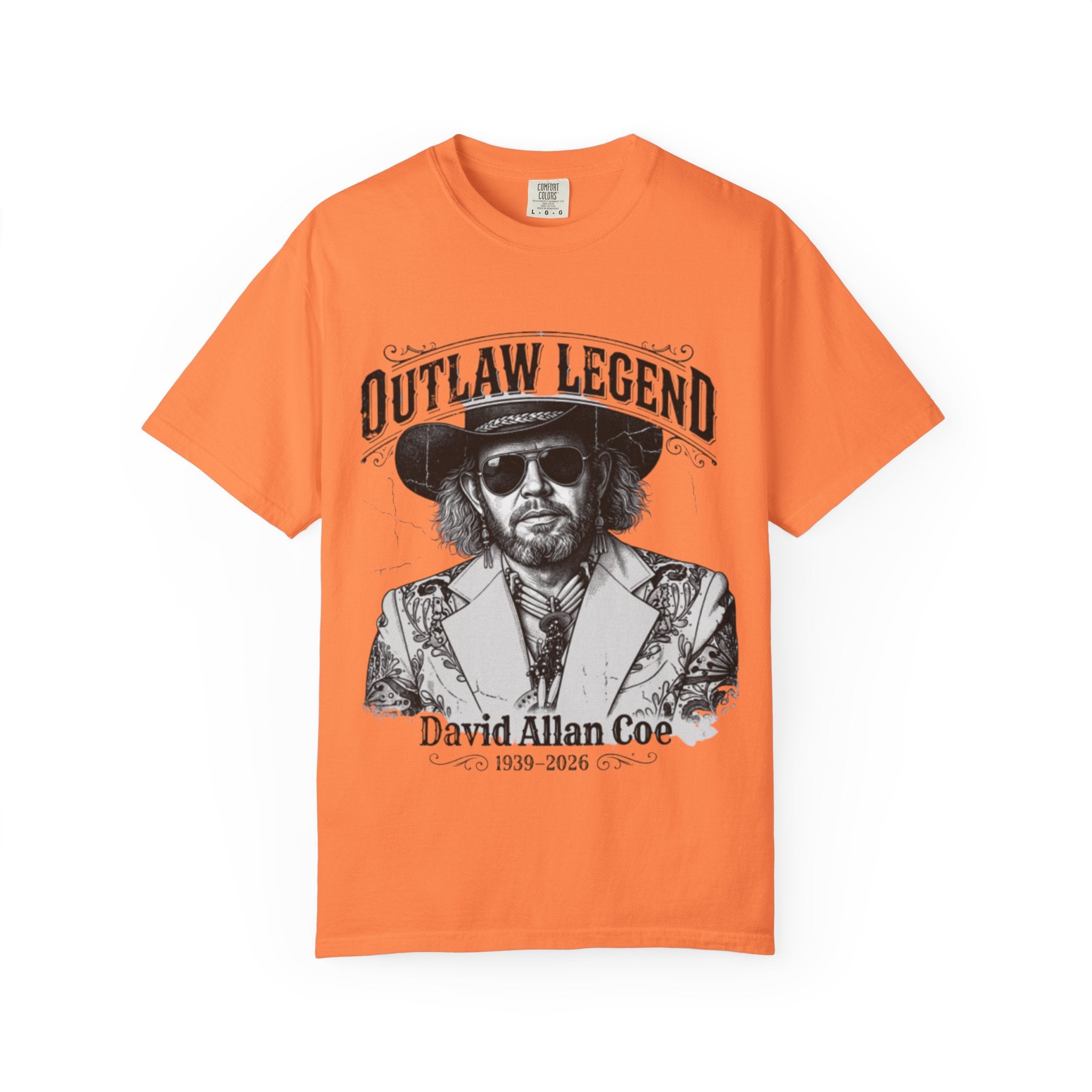 Outlaw Legend Tribute T-Shirt — David Allan Coe Memorial Graphic Tee