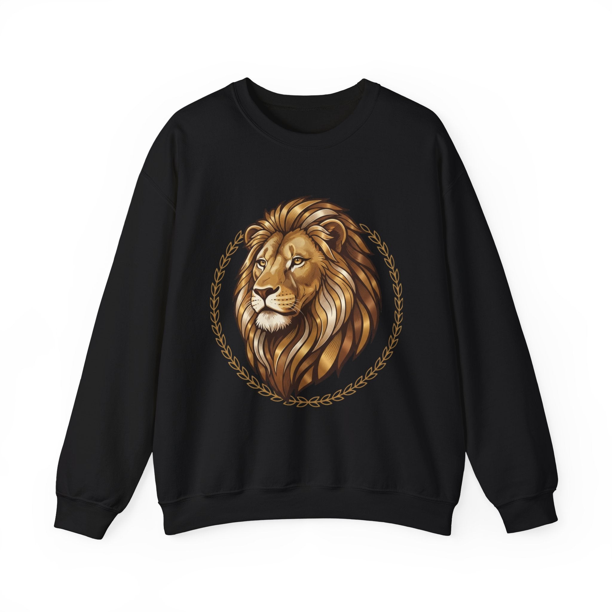 Lion Graphic Cotton Crewneck