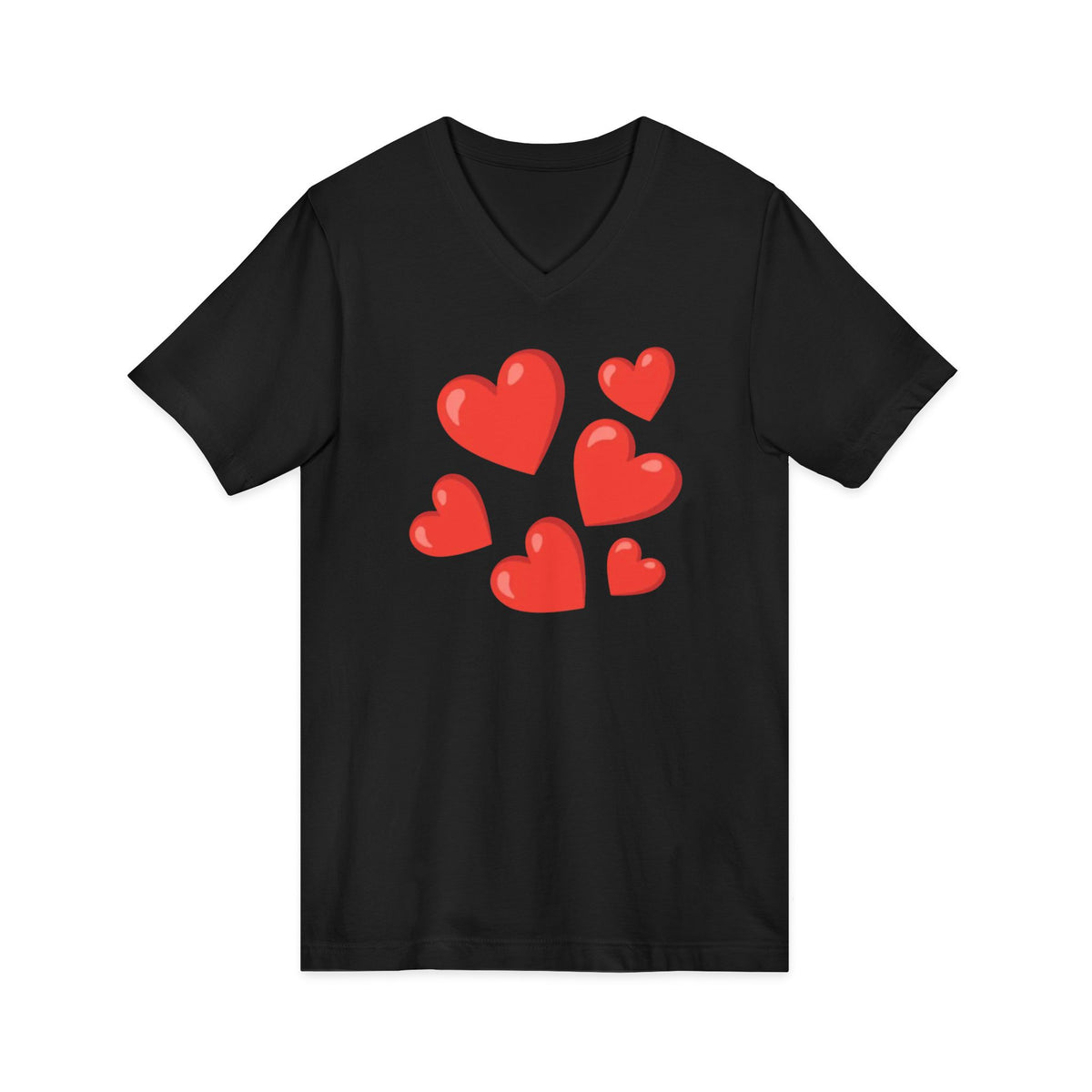 Unisex Jersey Short Sleeve V-Neck Tee