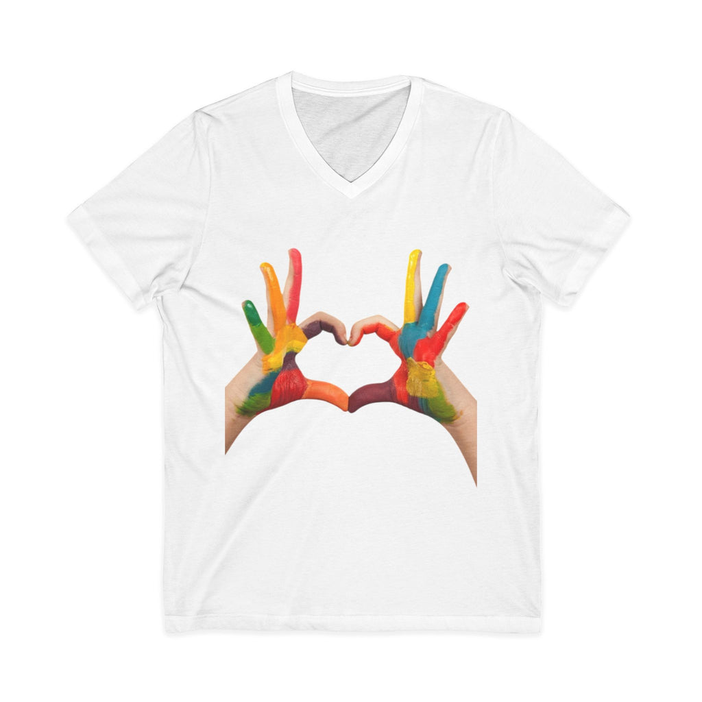 Unisex Jersey Short Sleeve V-Neck Tee