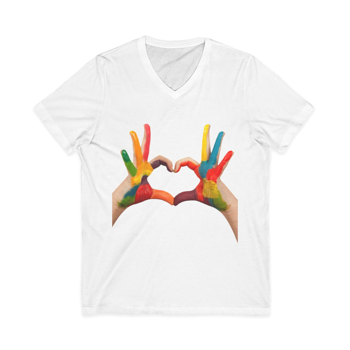 Unisex Jersey Short Sleeve V-Neck Tee