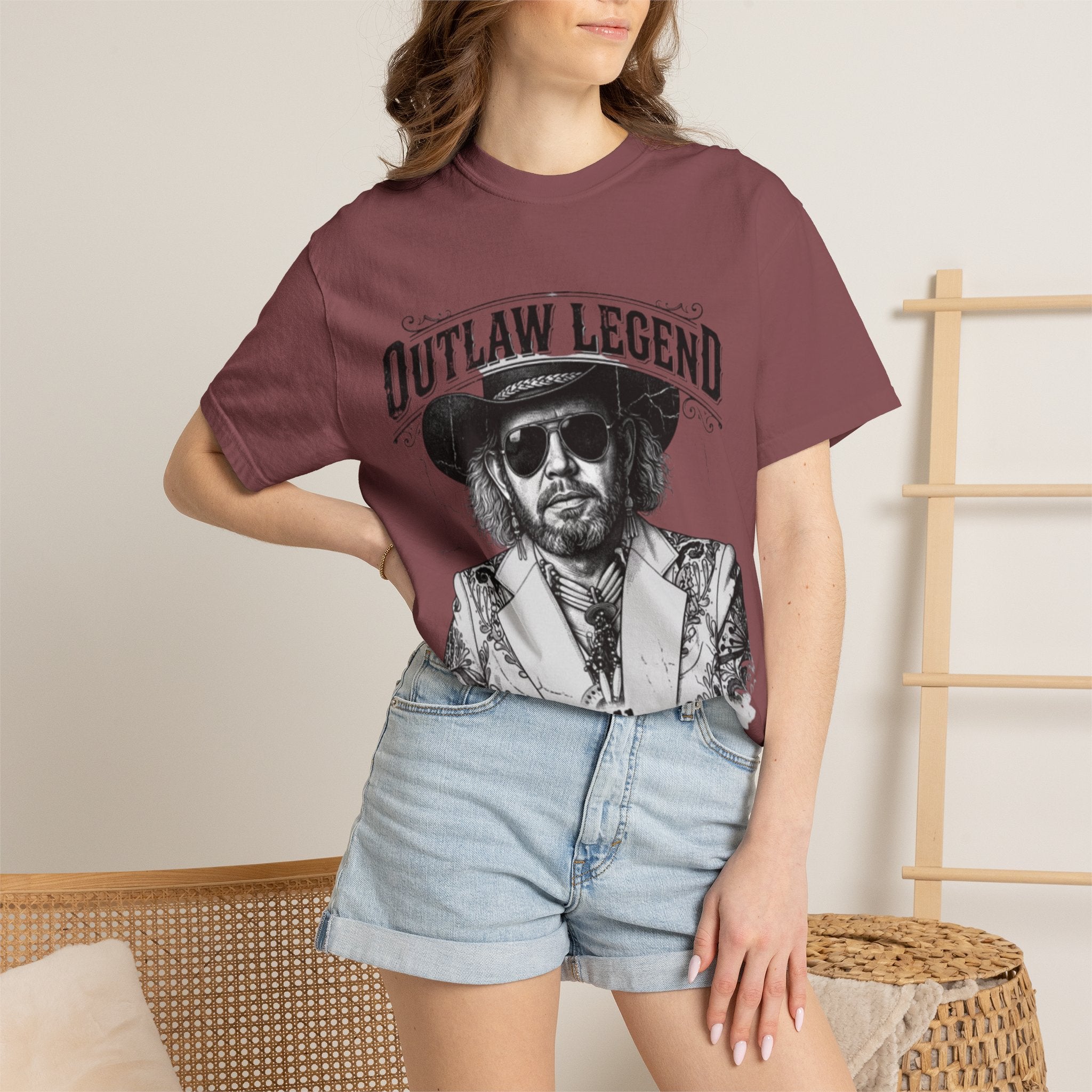Outlaw Legend Tribute T-Shirt — David Allan Coe Memorial Graphic Tee