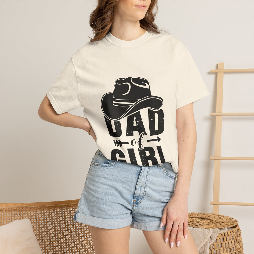 Dad of Girl T-Shirt — Cowboy Hat Father of Daughter Tee