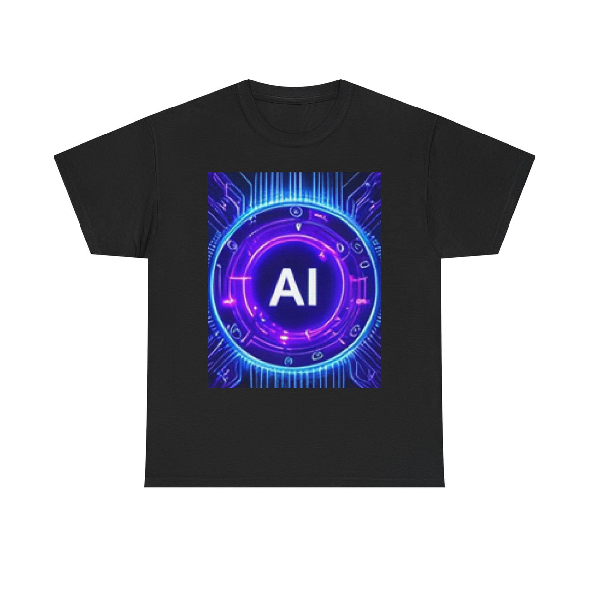 AI Circuit Tee — Futuristic Tech Graphic T-Shirt