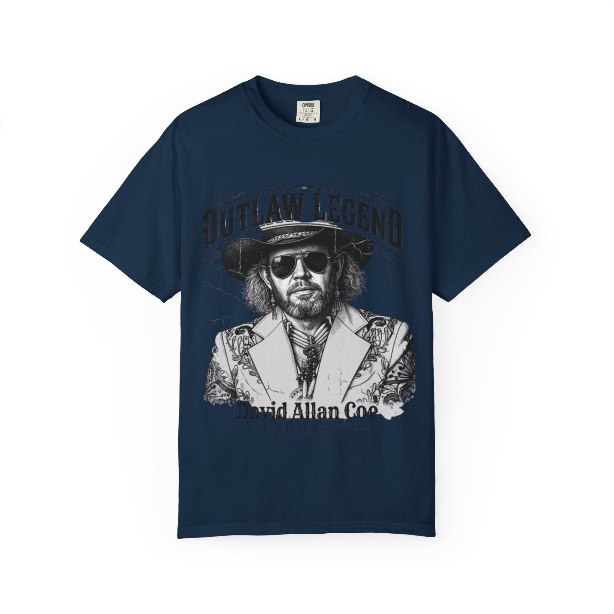 Outlaw Legend Tribute T-Shirt — David Allan Coe Memorial Graphic Tee