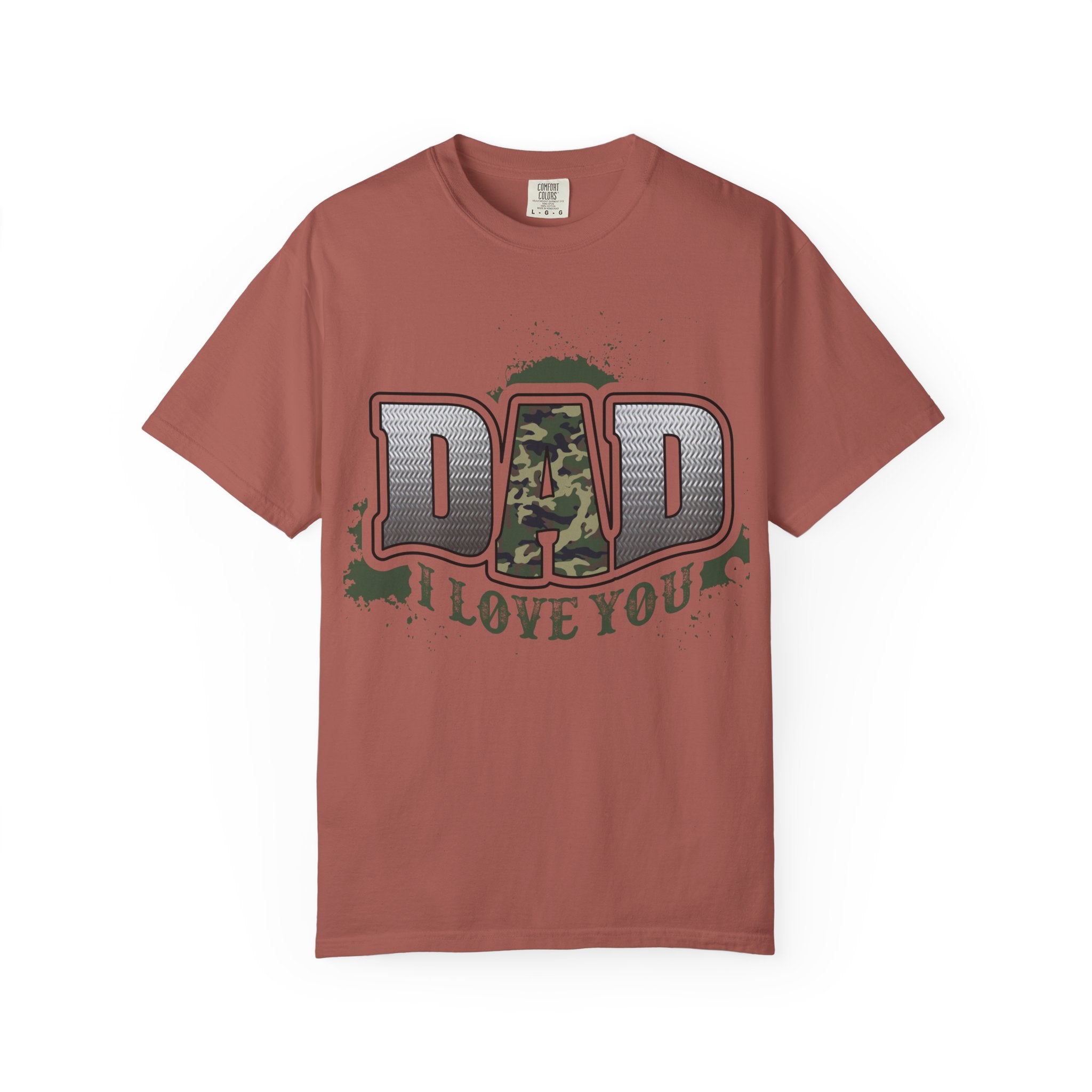 Dad I Love You Camo Graphic T-Shirt
