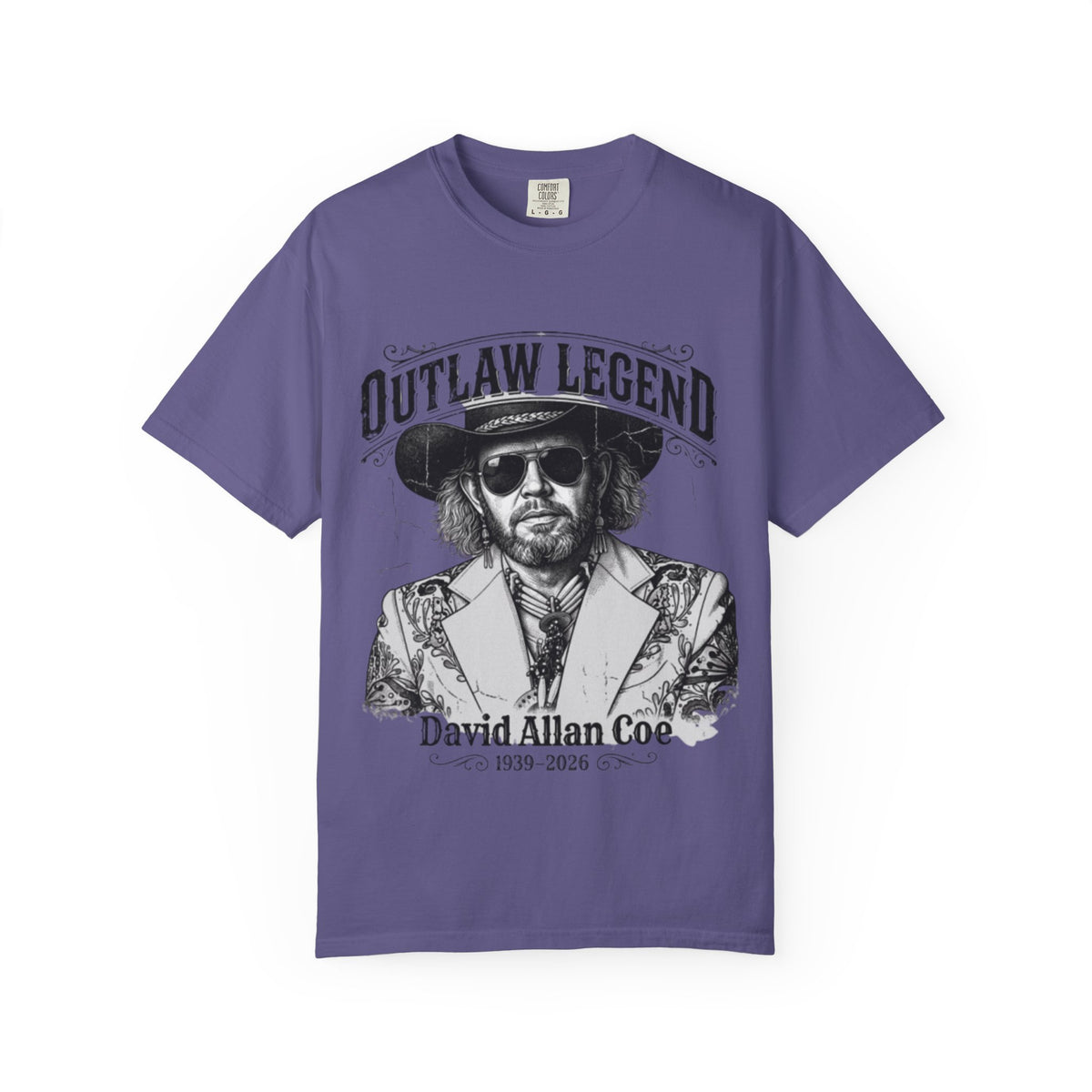 Outlaw Legend Tribute T-Shirt — David Allan Coe Memorial Graphic Tee