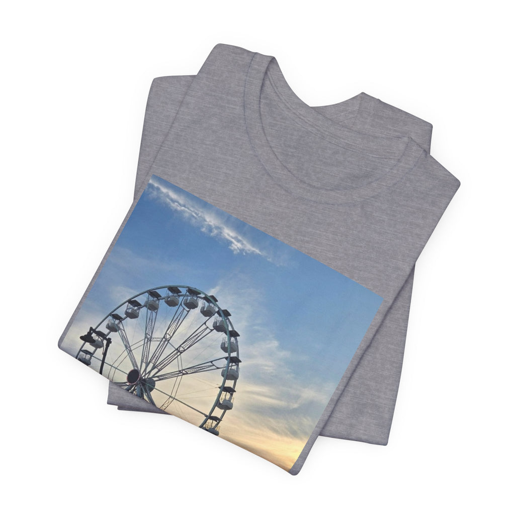 Ferris Wheel Sunset T-Shirt — Carnival Photo Tee