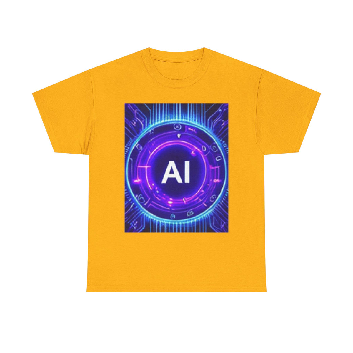 AI Circuit Tee — Futuristic Tech Graphic T-Shirt