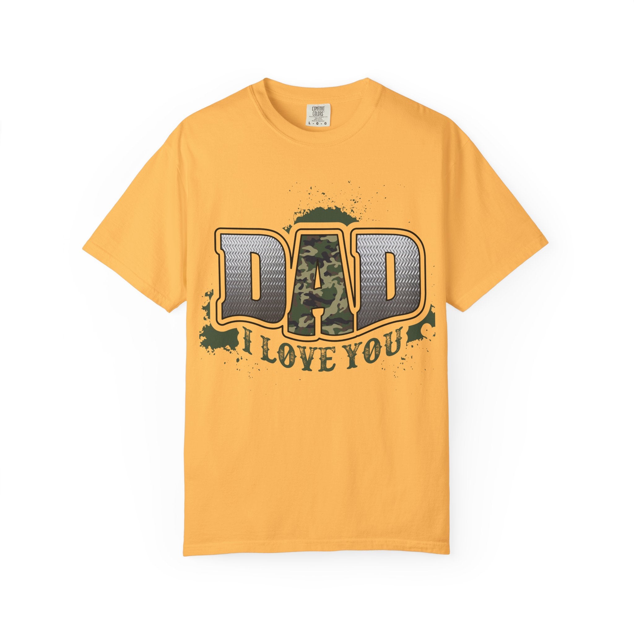 Dad I Love You Camo Graphic T-Shirt