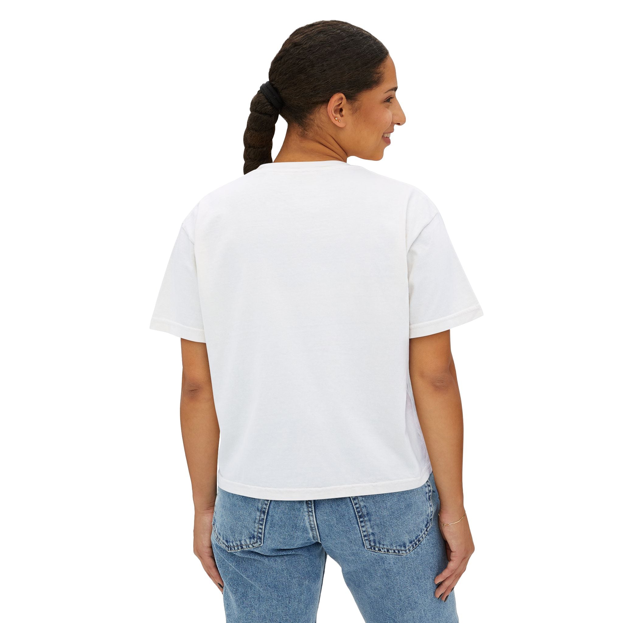 Cat Mom Boxy Cotton Tee