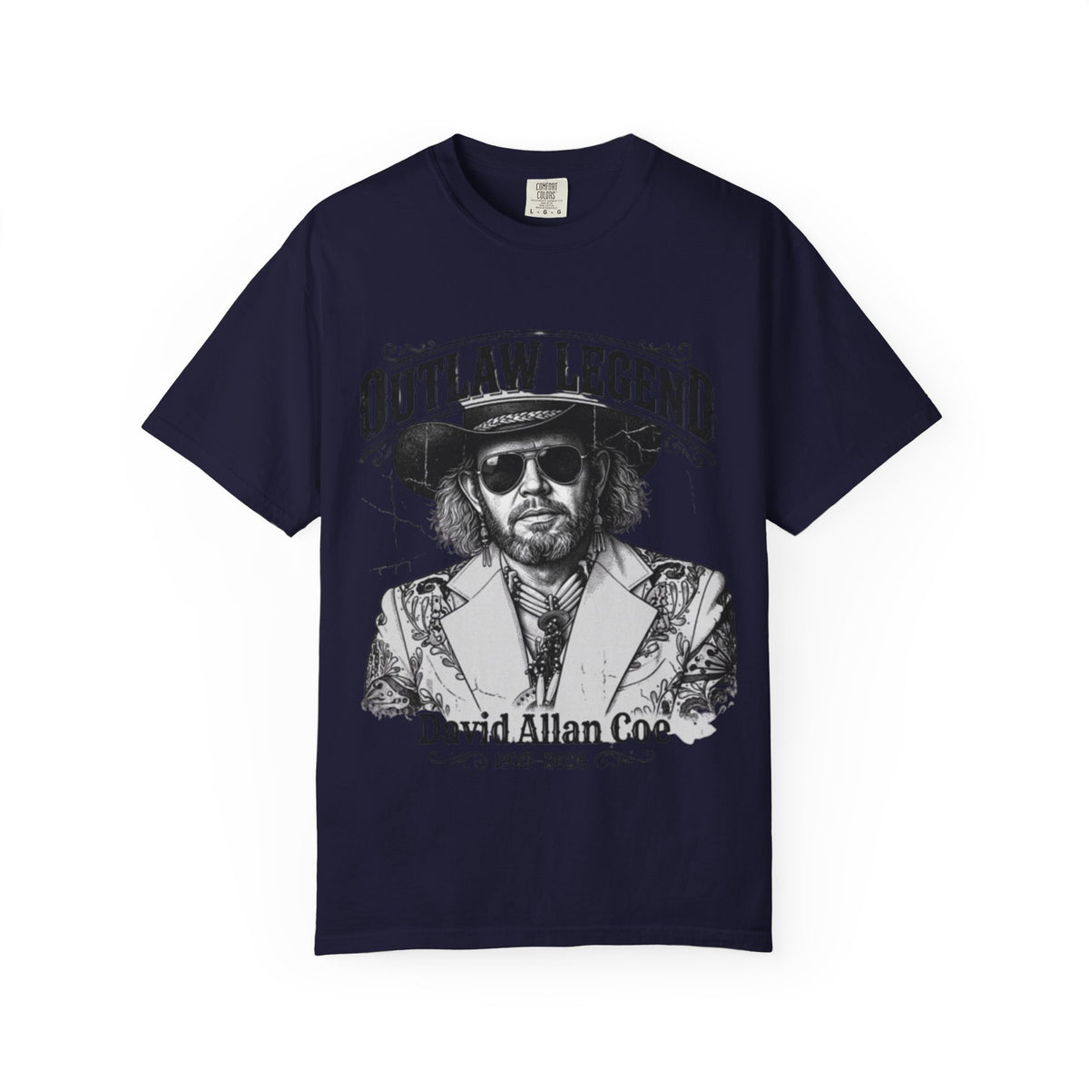 Outlaw Legend Tribute T-Shirt — David Allan Coe Memorial Graphic Tee