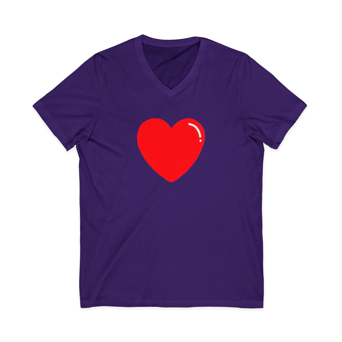 Unisex Jersey Short Sleeve V-Neck Tee