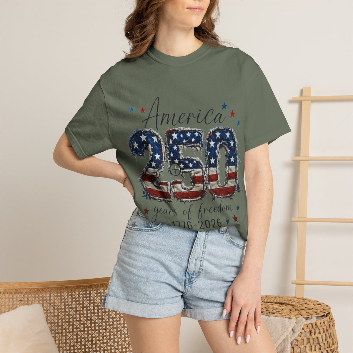 America 250 T-Shirt — 1776–2026 Stars & Stripes Patriotic Tee